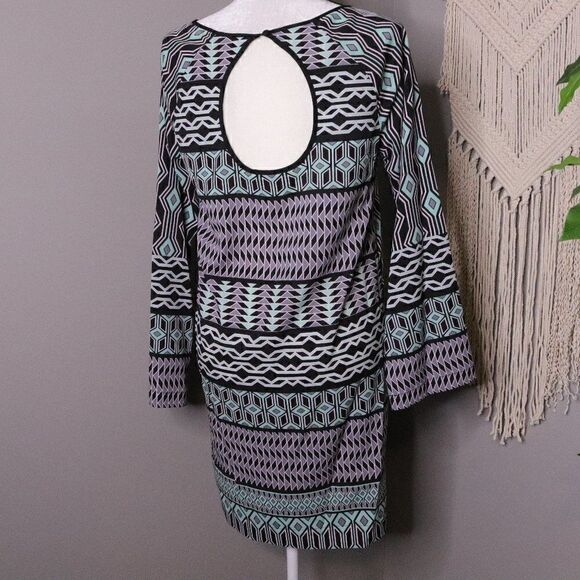 Hale Bob | Long Sleeve Shift Dress Medium - Picture 2 of 5